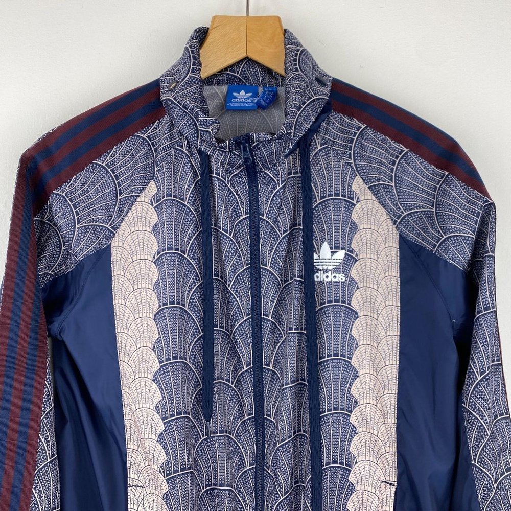 Adidas Pattern Print Light Windbreaker Jacket - image 2
